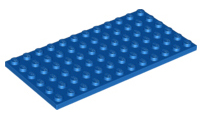 Plate 6 x 12, 3028 Blue U