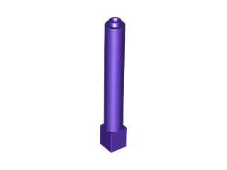 Support 1 x 1 x 6 Solid Pillar, 43888 Dark Purple U
