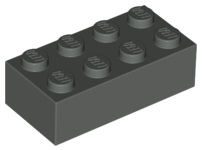 Brick 2 x 4, 3001 Dark Gray U