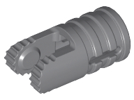 Hinge Cylinder 1 x 2 Locking with 2 Fingers and Axle Hole on Ends with Slots 30553 Dark Bluish Gray U