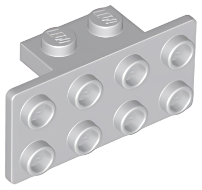 Деталь Lego Скоба Bracket 1 x 2 - 2 x 4 93274 (21731) Light Bluish Gray U