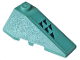 Wedge 4 x 2 Triple Right with Five Black Triangles on Sand Green Background Pattern (Sticker) - Set 70612, 43711pb15  