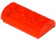 Container, Treasure Chest Lid Curved with Thick Hinge, 4739a Trans-Neon Orange U