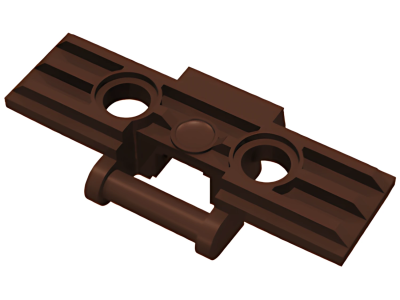Деталь LEGO Technic, Link Tread Wide with 2 Pin Holes 57518 (88323, 42479) Dark Brown U