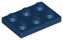 Plate 2 x 3, 3021 Dark Blue N
