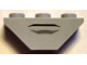 Slope, Inverted 45 3 x 1 Double with Black and Dark Bluish Gray Lines Pattern (Voltron Mouth), 2341pb03  