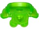 Minifigure Armor Breastplate with Shoulder Pads Large, Pentagonal Cutout and 4 Studs on Back, 22402 Trans-Bright Green U
