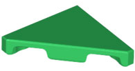 Tile, Modified 2 x 2 Triangular, 35787 Green N
