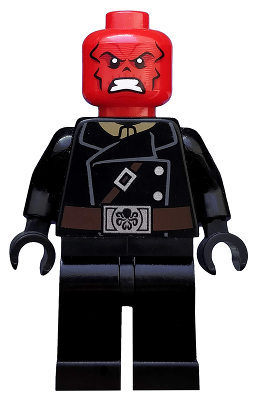 Минифигурка Lego Red Skull - Dark Brown Belt sh107