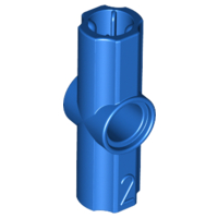 Technic, Axle and Pin Connector Angled #2 - 180 degrees, 32034 Blue N