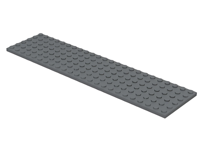 Деталь LEGO Plate 6 x 24 3026 Dark Bluish Gray U
