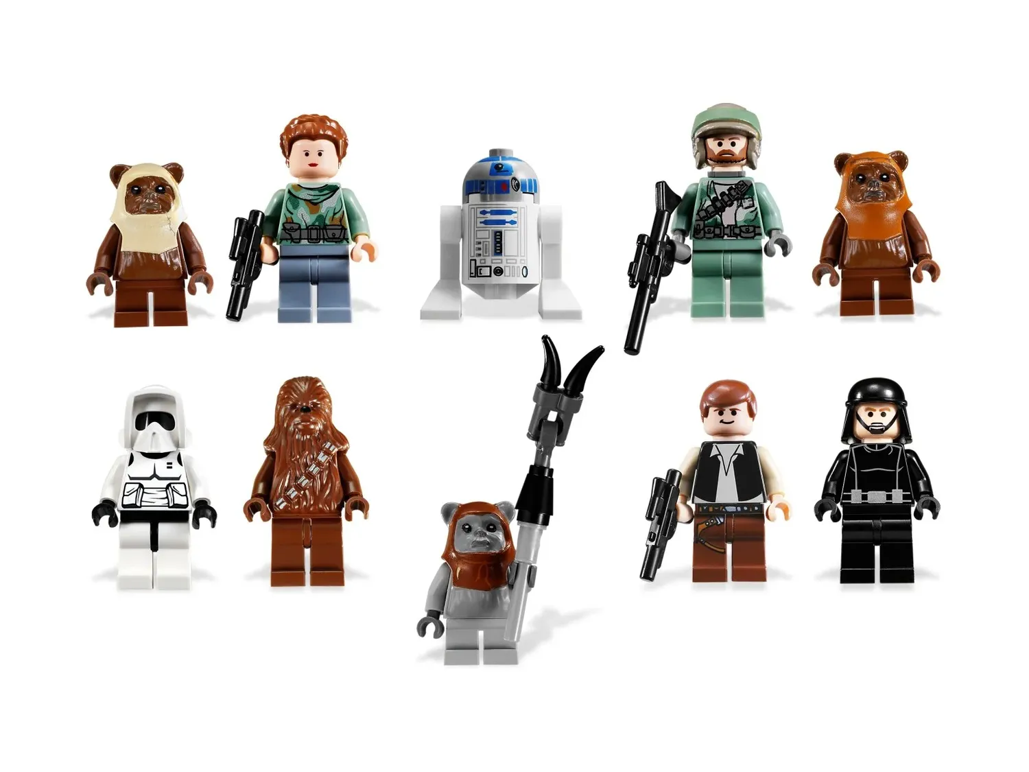 Lego Minifigure Bricklink 8038 Lego Princess Leia Minifigure (Endor) From  Set 8038 Star Wars NEW Sw235