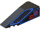 Windscreen 10 x 4 x 2 1/3 Canopy with Blue Outlines and Red Square Pattern, 2507pb04  