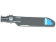Technic Rotor Blade Small with Axle and Pin Connector End with White Stripe on Dark Azure Background Pattern on Bottom (Sticker) - Set 70129, 99012pb04  