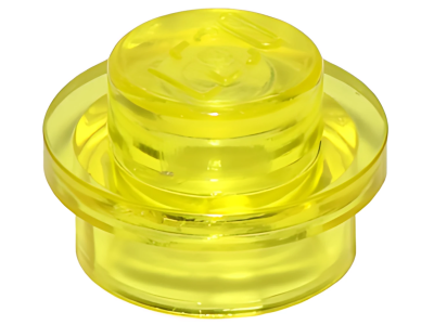 Деталь LEGO Plate, Round 1 x 1 4073 Trans-Yellow U