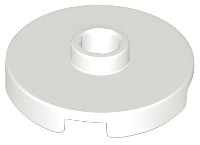 Деталь LEGO Tile, Round 2 x 2 with Open Stud 18674 White N
