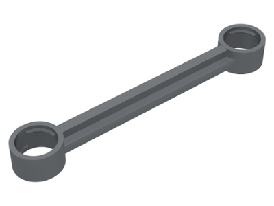 Technic, Link 1 x 6 without Stoppers, 2739a Dark Bluish Gray U