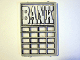 Glass for Window 1 x 4 x 5 with White 'BANK' Pattern (Sticker) - Set 6765, 2494pb01  