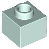 Brick, Modified 1 x 1 x 2/3 with Open Stud, 86996 Light Aqua N