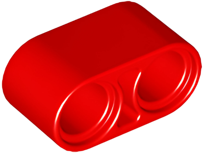 Деталь LEGO Technic, Liftarm Thick 1 x 2 43857 Red U