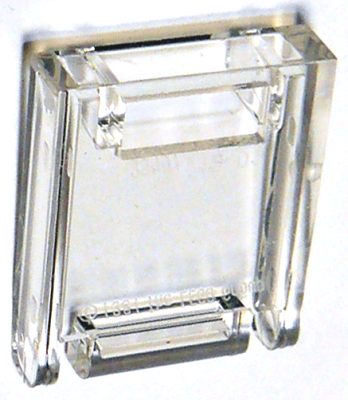 Container, Box 2 x 2 x 2 Door with Slot, 4346 Trans-clear U
