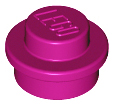 Plate, Round 1 x 1, 4073 Magenta N