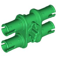 Technic, Pin Double with Axle Hole, 32138 Green U