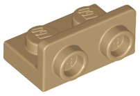 Деталь Lego Скоба Bracket 1 x 2 - 1 x 2 Inverted 99780 Dark Tan N