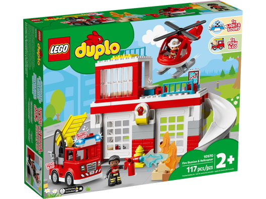 Конструктор LEGO Duplo 10970 Пожарная часть с вертолетом