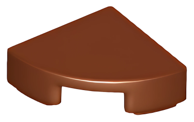 Деталь LEGO Lego Tile, Round 1 x 1 Quarter 25269 (6149677) Reddish Brown N