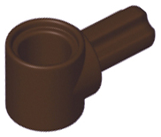 Technic, Axle and Pin Connector Hub with 1L Axle, 22961 Dark Brown N