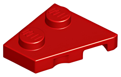 Деталь LEGO  Lego Wedge, Plate 2 x 2 Left 24299  Red U