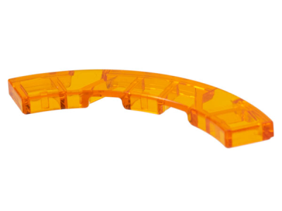 Tile, Round Corner 4 x 4 Macaroni, 27507 Trans-Orange N