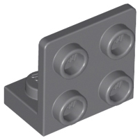 Деталь Lego Скоба Bracket 1 x 2 - 2 x 2 Inverted 99207 Dark Bluish Gray N