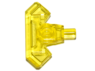 Minifigure, Weapon Axe Head with Bar, 22407 Trans-Yellow U