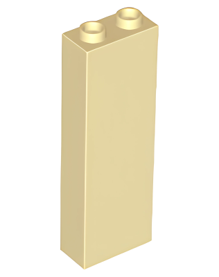 Деталь 2454  Lego Brick 1 x 2 x 5 Tan N