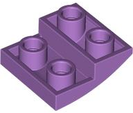 Slope, Curved 2 x 2 x 2/3 Inverted, 32803 Medium Lavender U