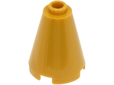 Cone 2 x 2 x 2 - Open Stud, 3942c Pearl Gold U