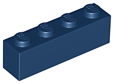 Кирпич LEGO Brick 1 x 4 3010 (6146) Dark Blue U