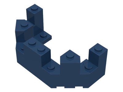 Castle Turret Top 4 x 8 x 2 1/3, 6066 Dark Blue U