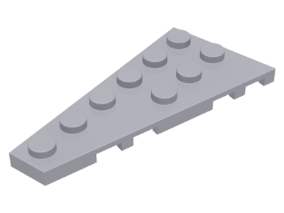 Wedge, Plate 6 x 3 Left, 54384 Light Bluish Gray N