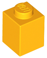 Brick 1 x 1, 3005 Bright Light Orange N