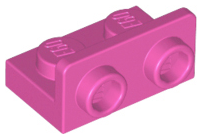 Деталь Lego Скоба Bracket 1 x 2 - 1 x 2 Inverted 99780 Dark Pink U