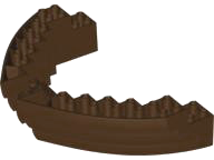 Boat, Hull Brick 16 x 10 x 3, 64645 Dark Brown U