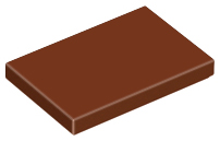Tile 2 x 3, 26603 Reddish Brown U