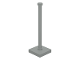 Support 2 x 2 x 5 Bar on Tile Base with Solid Stud and Stop Ring, 30256  