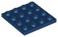 Plate 4 x 4, 3031 Dark Blue U