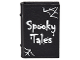Minifigure, Utensil Book 2 x 3 with Silver Spider Webs and 'Spooky Tales' Pattern, 33009pb053  