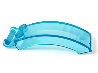 Деталь Lego Windscreen 6 x 2 x 2 with Bar Handle 92474 (35375) Trans-Light Blue U
