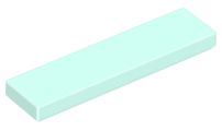 Tile 1 x 4, 2431 Light Aqua U